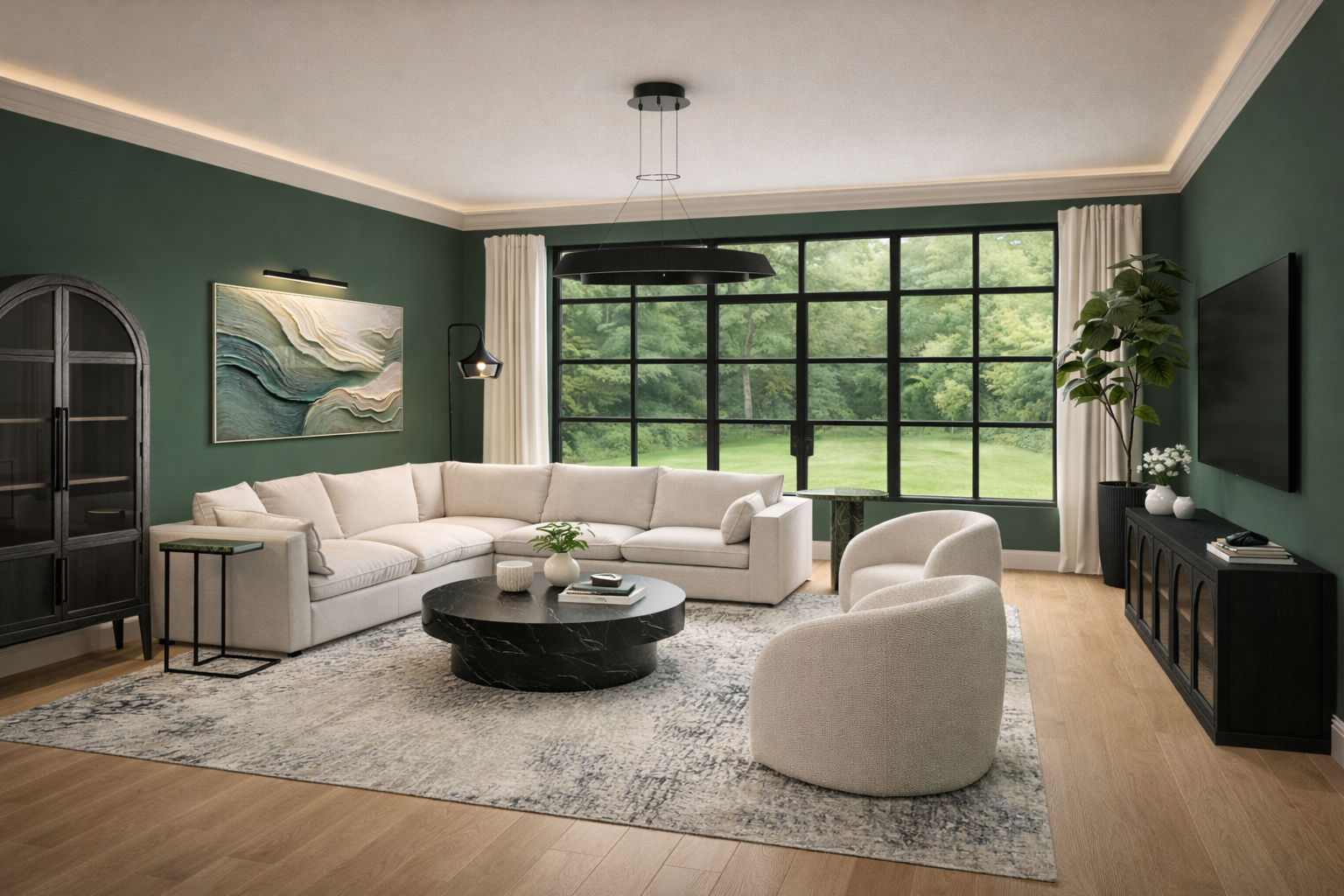 Goodness Studios Interiors_Living Room_Alpharetta, Ga_Concept Rendering_2
