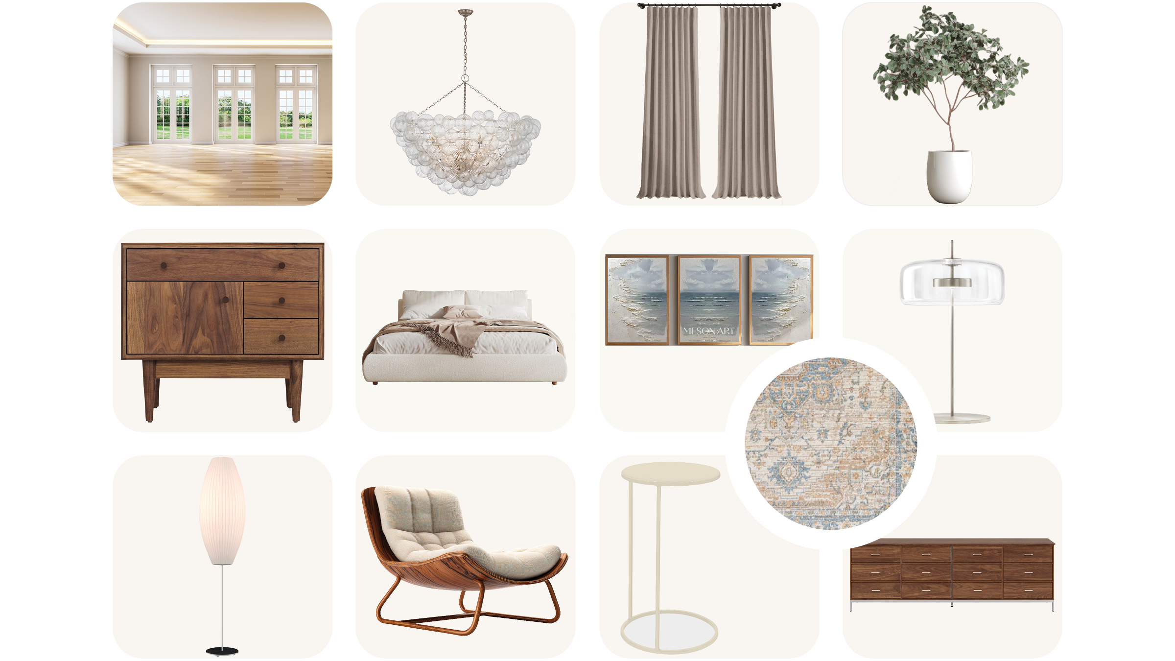 Goodness Studios Interiors_Primary Bedroom_FFE Board