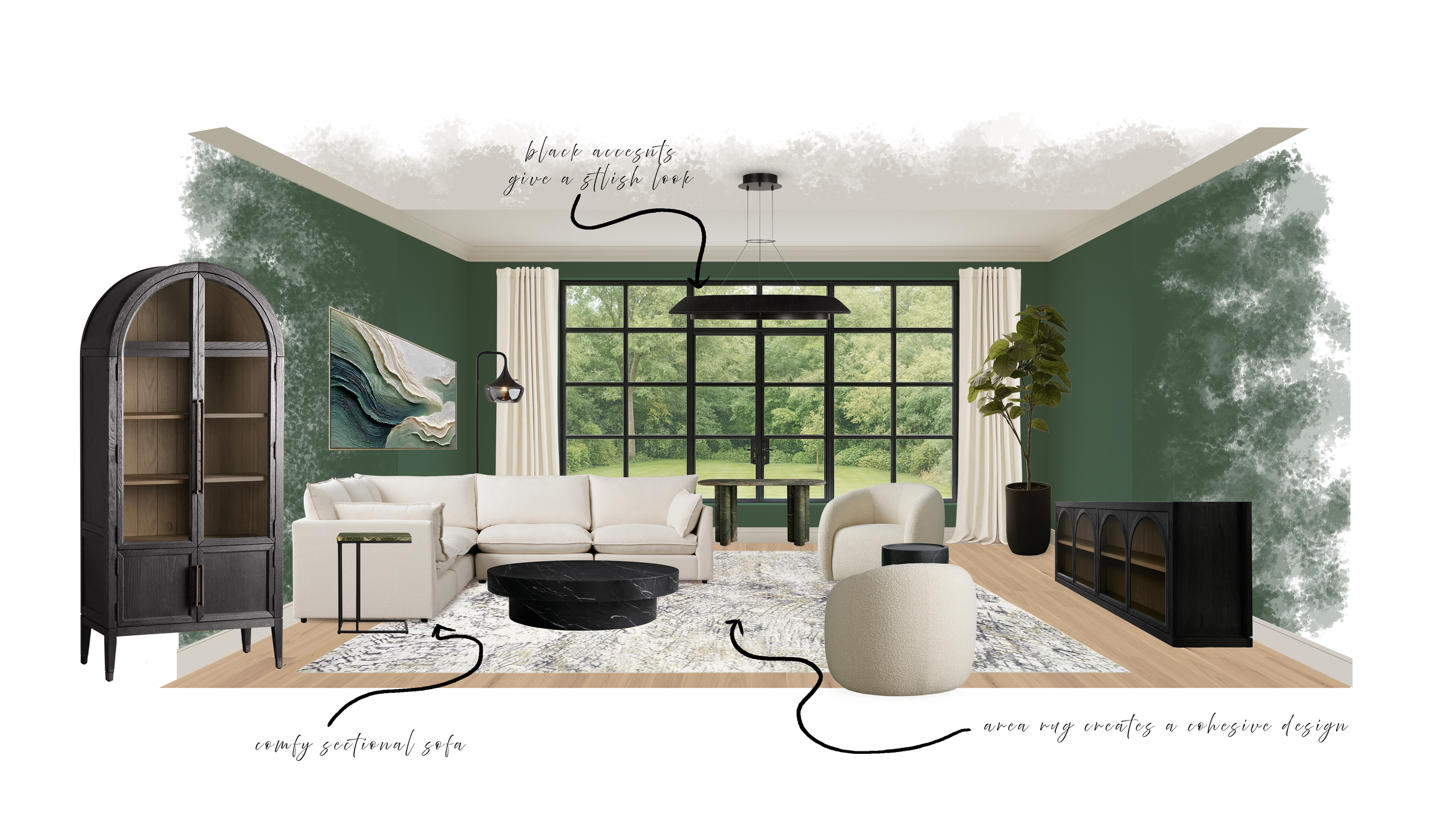 Goodness Studios Interiors_Concept Illustration_Alpharetta, Ga