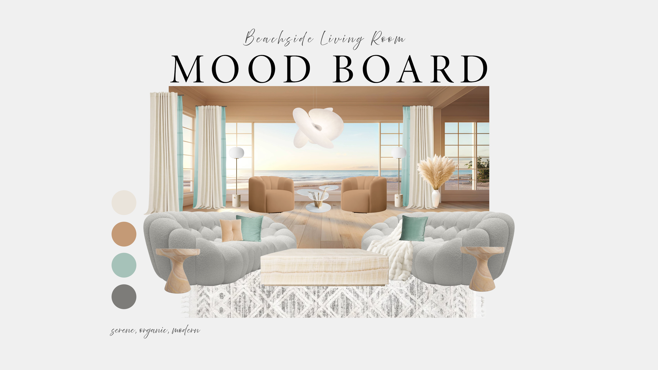 Goodness Studios Interiors_Beachside Living Room_Mood Board_Fisher Island, Fl
