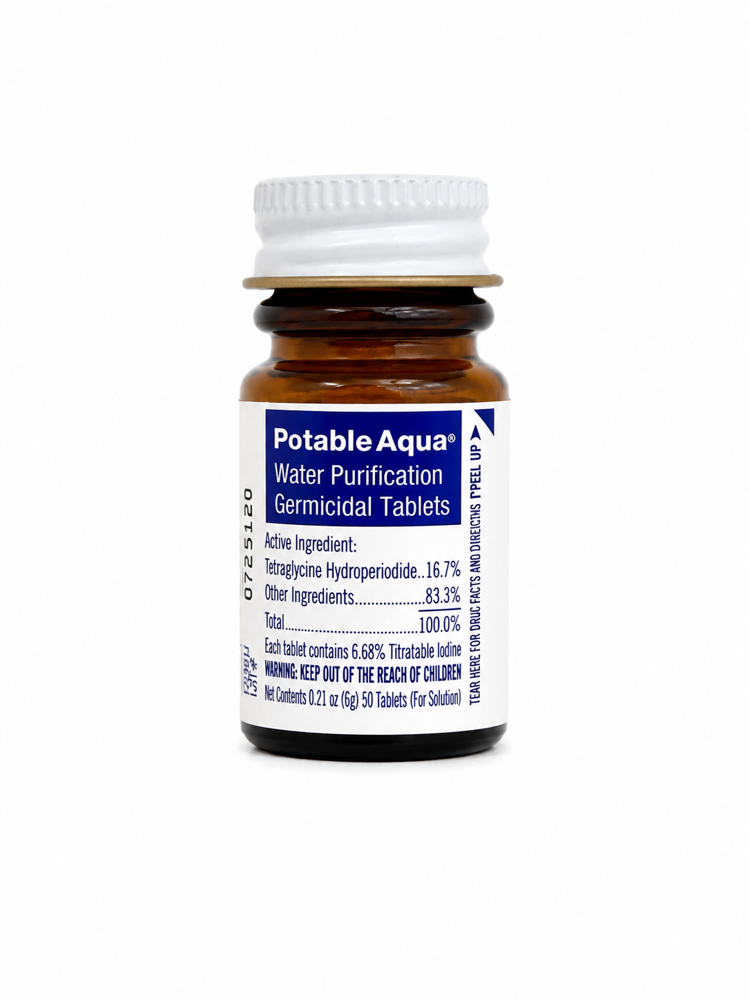 Potable Aqua® Water Purification Tablets — 50 Count