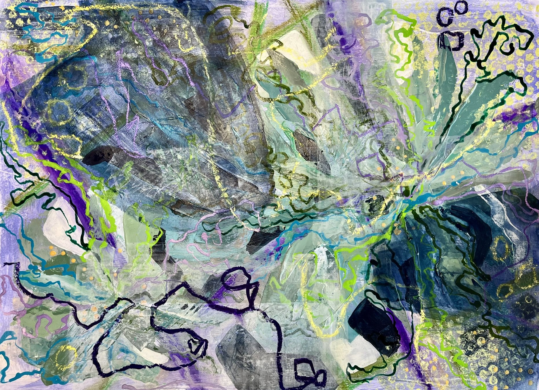  Commendation  KAREN BUCHANAN   "SEA KALE ABSTRACTION" 