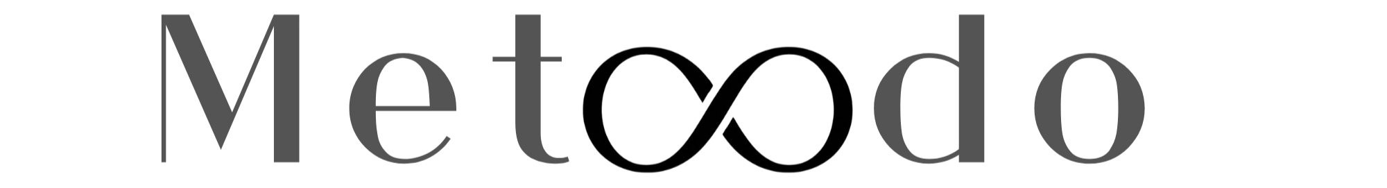 Logo con la parola 'Metodo' stilizzata, con simbolo di infinito al posto della lettera 'o'.