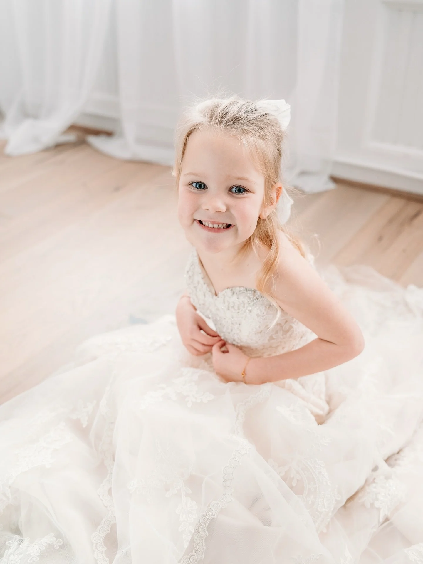 Wearing mama&rsquo;s wedding dress makes for the best princess dress 🥹