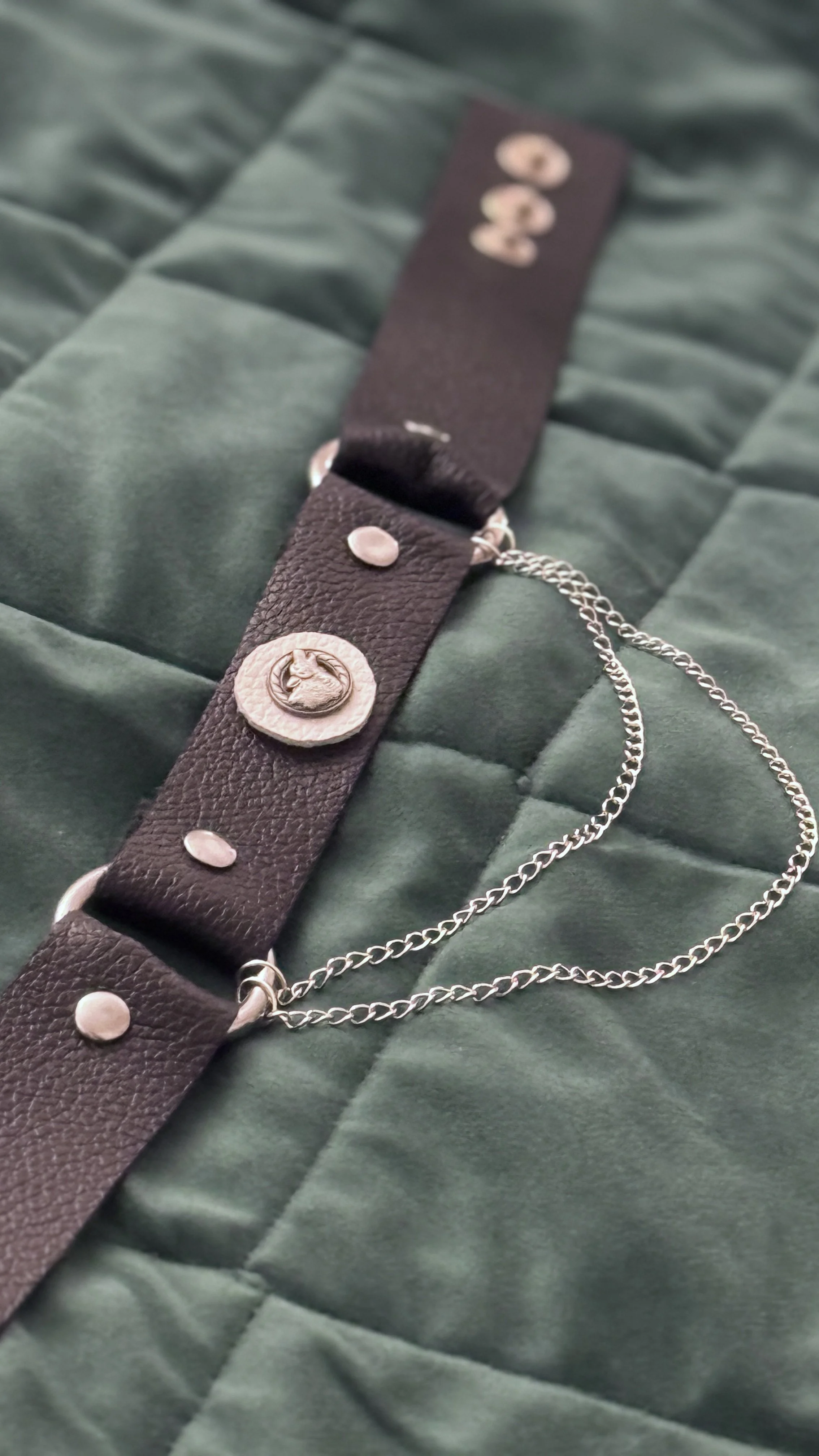 Custom Size Leather Choker