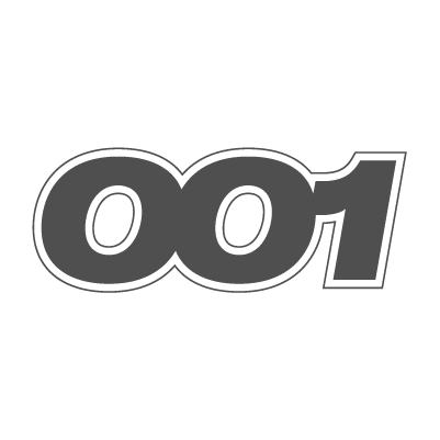 Logo von O01 in schwarzen Buchstaben auf schwarzem Hintergrund