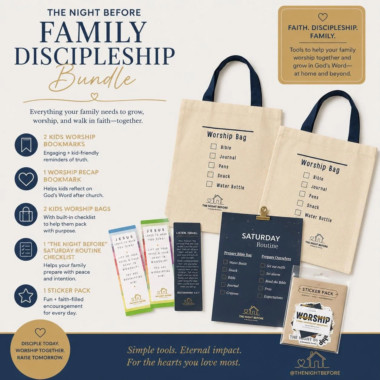 Family Discipleship Bundle | Christian Family Worship & Bible Resources