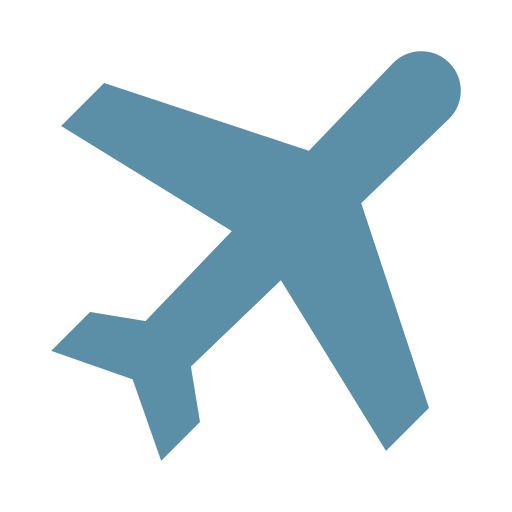 Silhouette of an airplane flying.