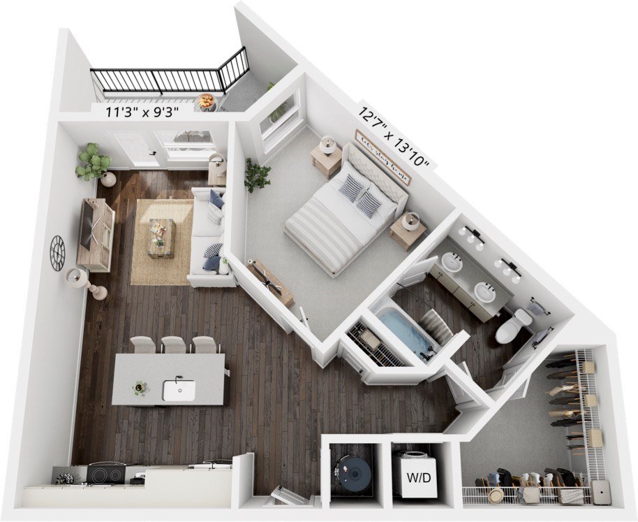 Space that fits your routine 💻 

The A4 is a 1 bedroom, 1 bathroom floorplan with 775 square feet ideal for working, relaxing, and hosting. 

#WFHLife #1Bed1Bath #AspireOn10th #ApartmentInspo
