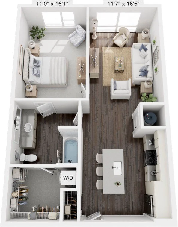 Now highlighting one of our largest one-bedroom layouts ✨ 

The A5 features 830 square feet in a 1 bedroom, 1 bathroom floorplan designed for comfortable downtown living. 

#1Bed1Bath #AspireOn10th #SarasotaApartments
