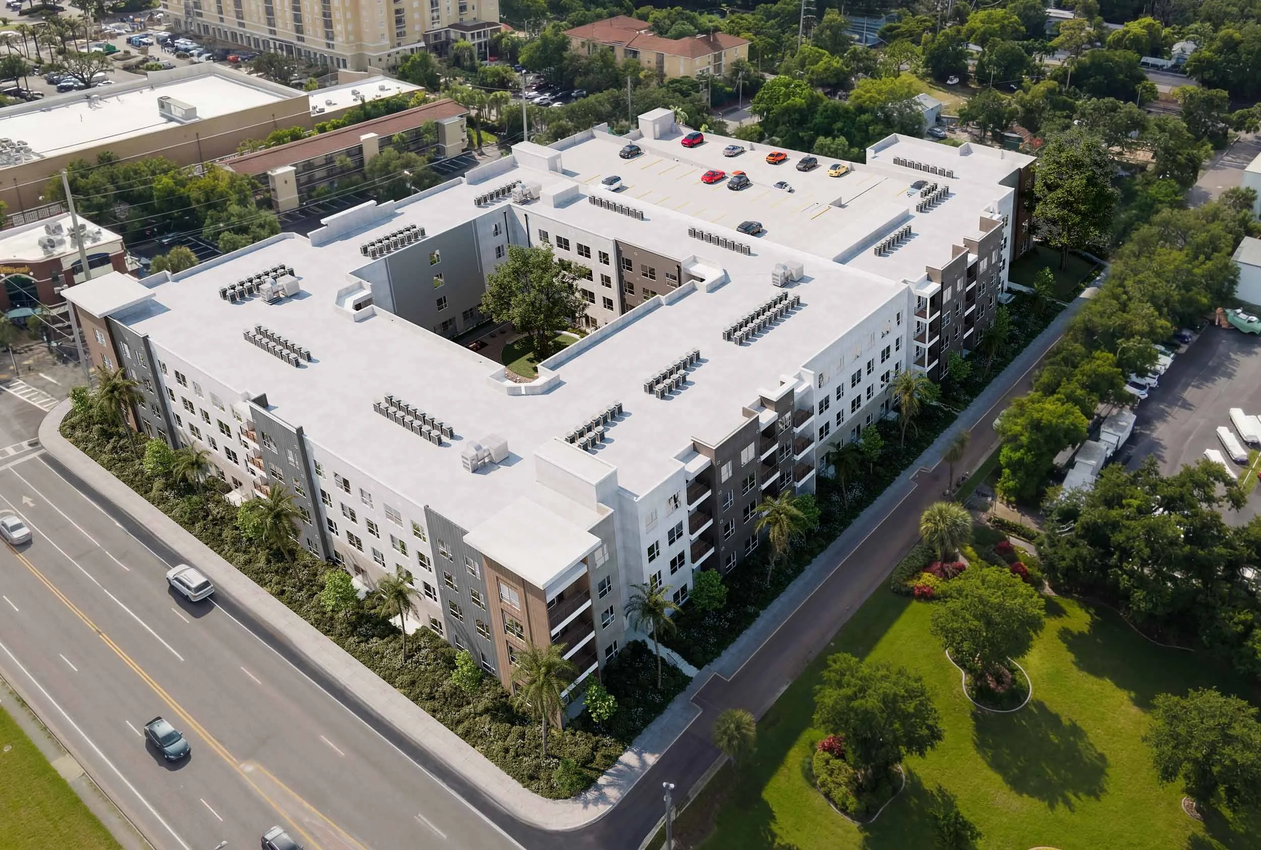 Aspire on 10th | Apartments in Sarasota, FL | Aerial of Community