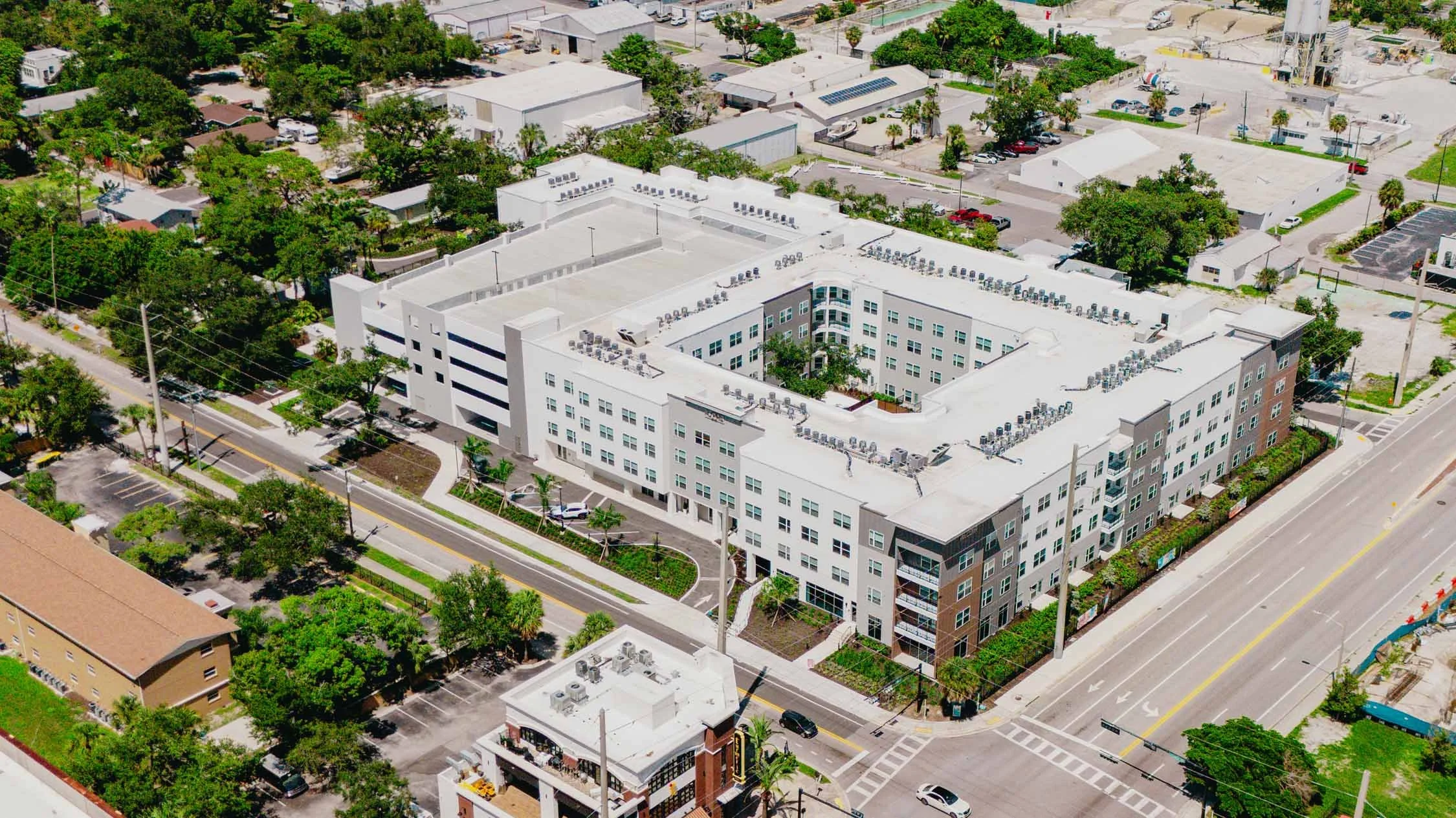 Aspire on 10th | Luxury Apartments in Sarasota, FL | Aerial of Community
