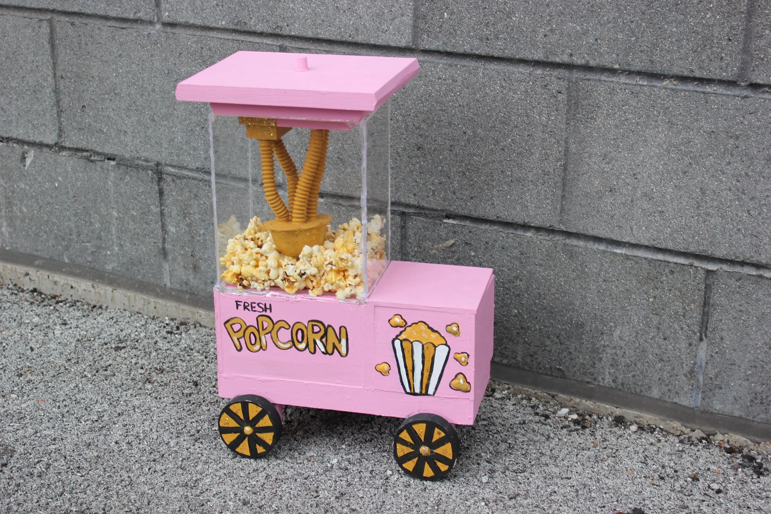 Wooden Popcorn Machine, 2022