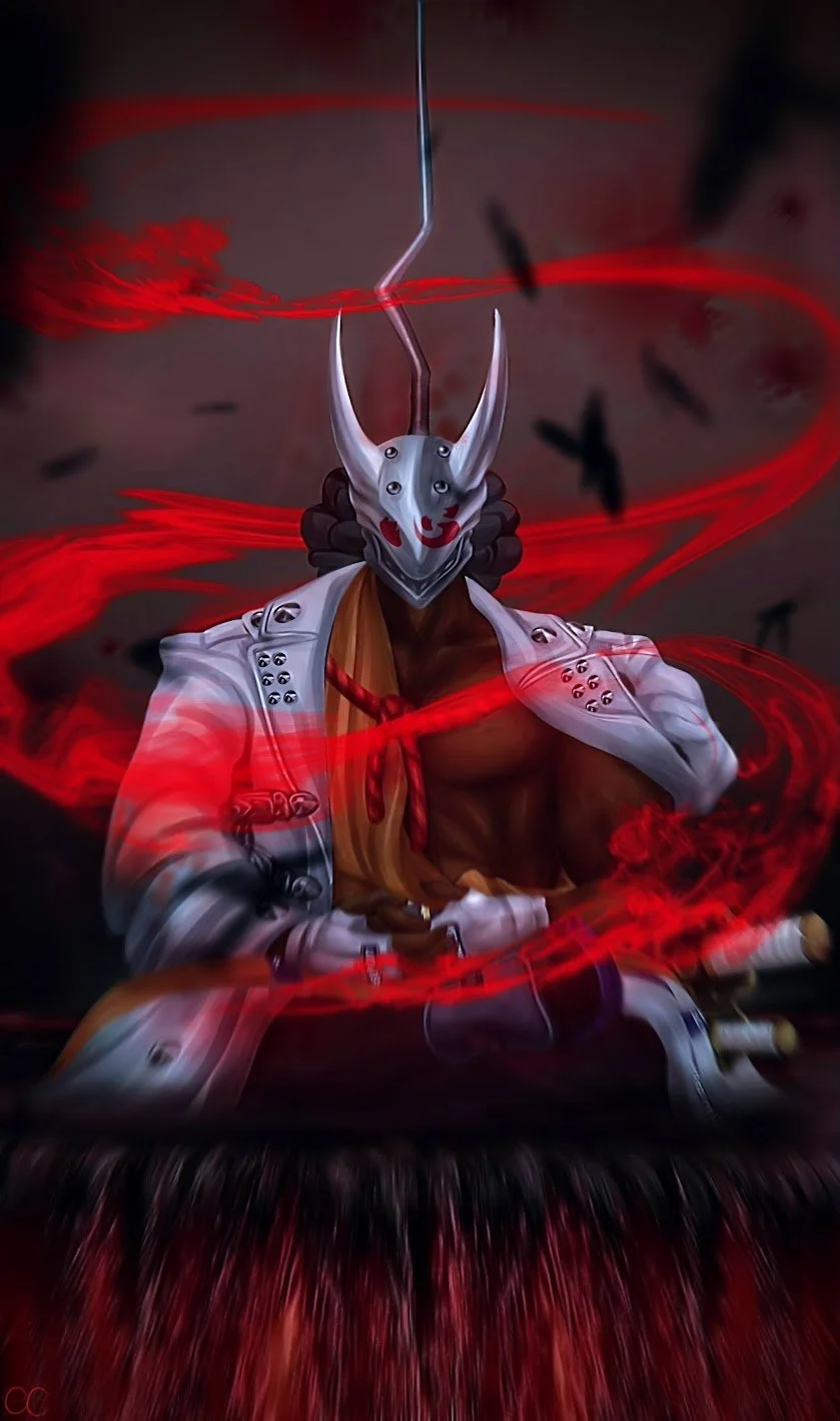 A commissioned digital painting of Nagoriyuki from Guilty Gear.