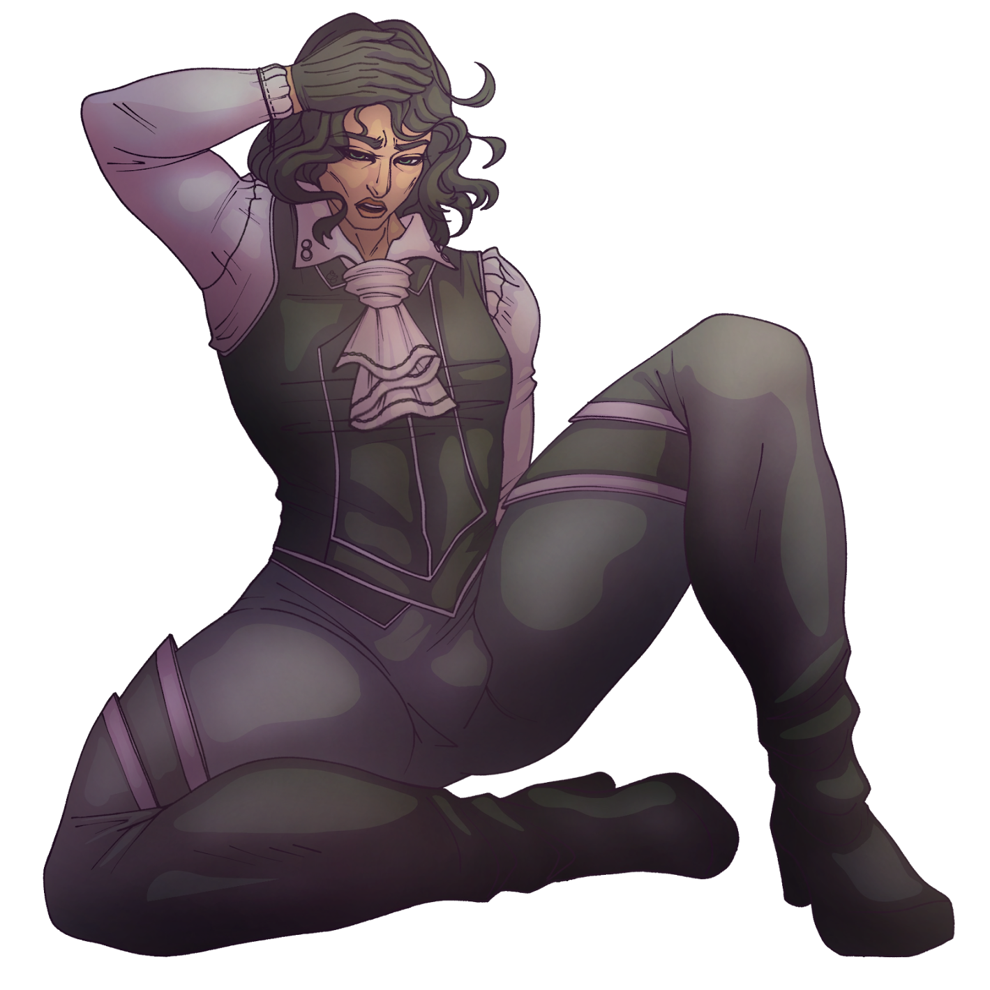 A digital drawing of Occtis Tachonis from Critical Role Campaign 4 while he was still alive.