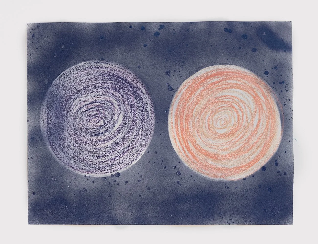  Cartwheels 1, 2020 Pastel, pencil, and spray paint on paper 12 x 16 inches 
 

