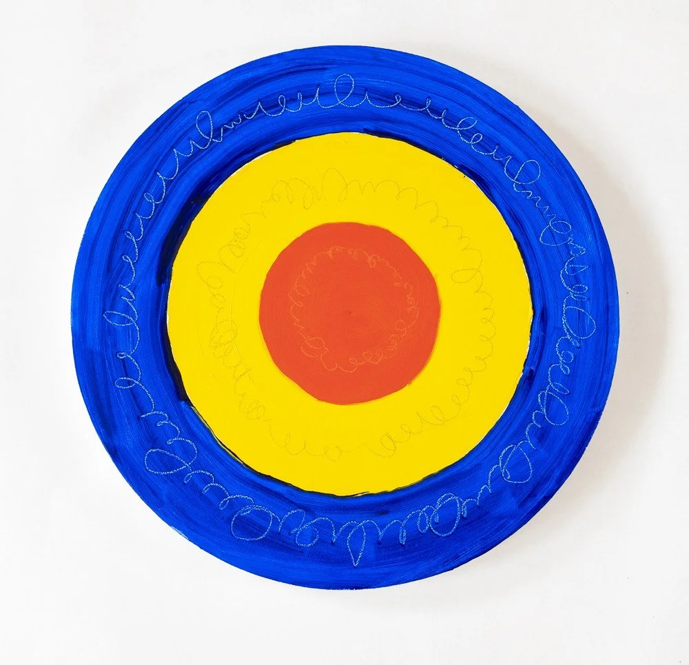  
Tondo 1, 2021  Oil on canvas 12 inches round 
 