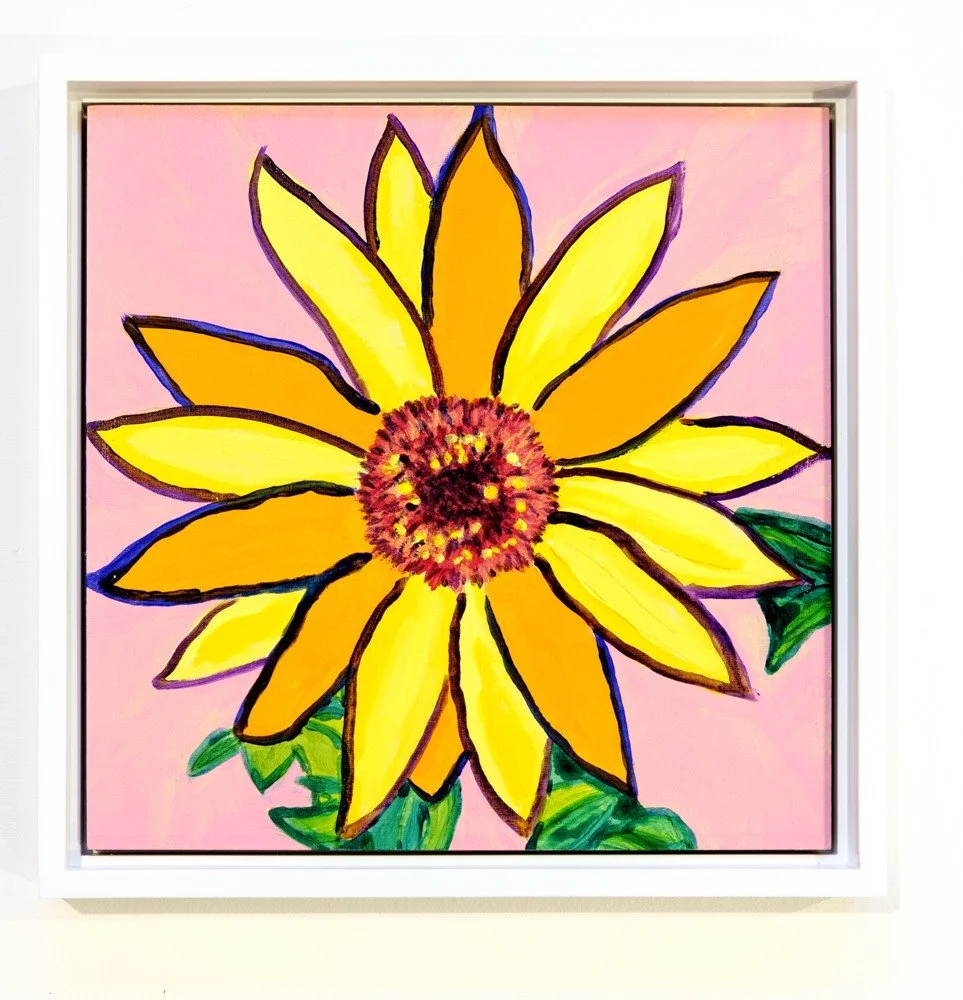  
Flower 7, 2021  Acrylic on wood panel 8 x 8 inches 
 