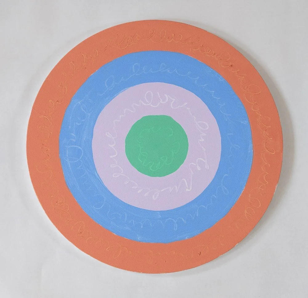  
Tondo 2, 2021  Oil on canvas 16 inches round 
 