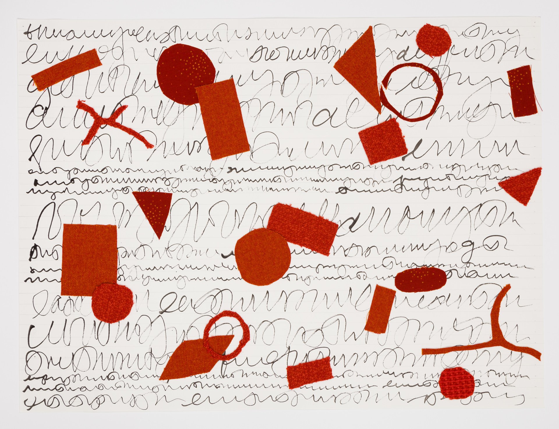  Polyptoton 6, 2017 Mixed media on paper 18 X 24 inches 
 