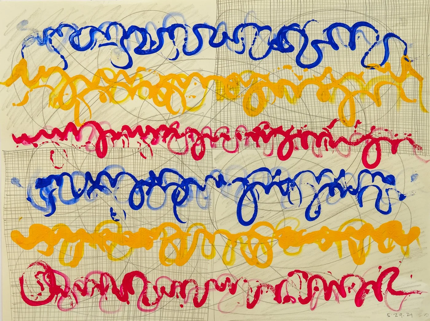  Nebula 3, 2024 Mixed media on Arches paper  18 x 24 inches 
 
