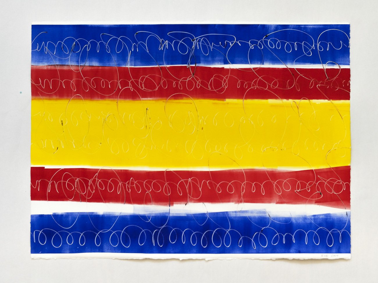  Supernova 1, 2019 Monoprint on paper 
22 x 30 inches 
 
