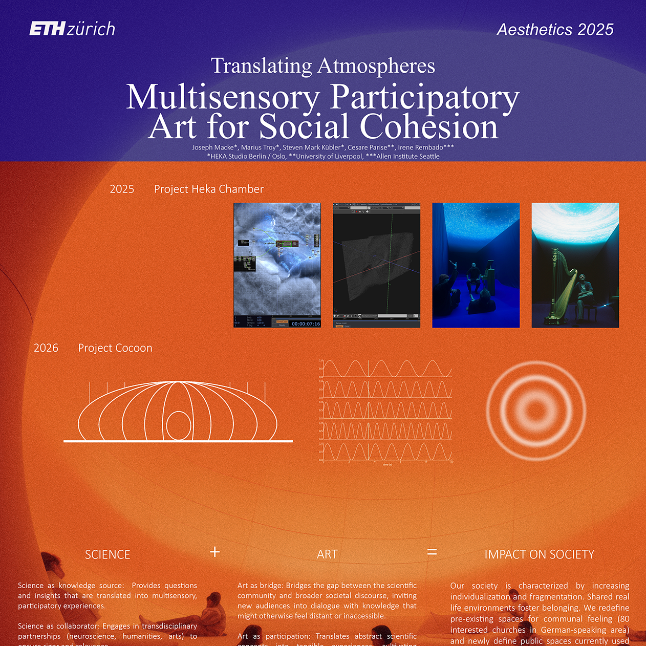 Translating atmospheres: Multisensory art as a catalyst for aesthetic experience &amp; social cohesion