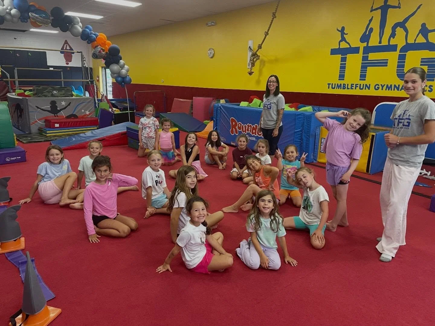 Rain or shine, the fun never stops! 

A rainy day couldn&rsquo;t keep these girls from cartwheeling and having fun 🤸&zwj;♀️🤸&zwj;♀️