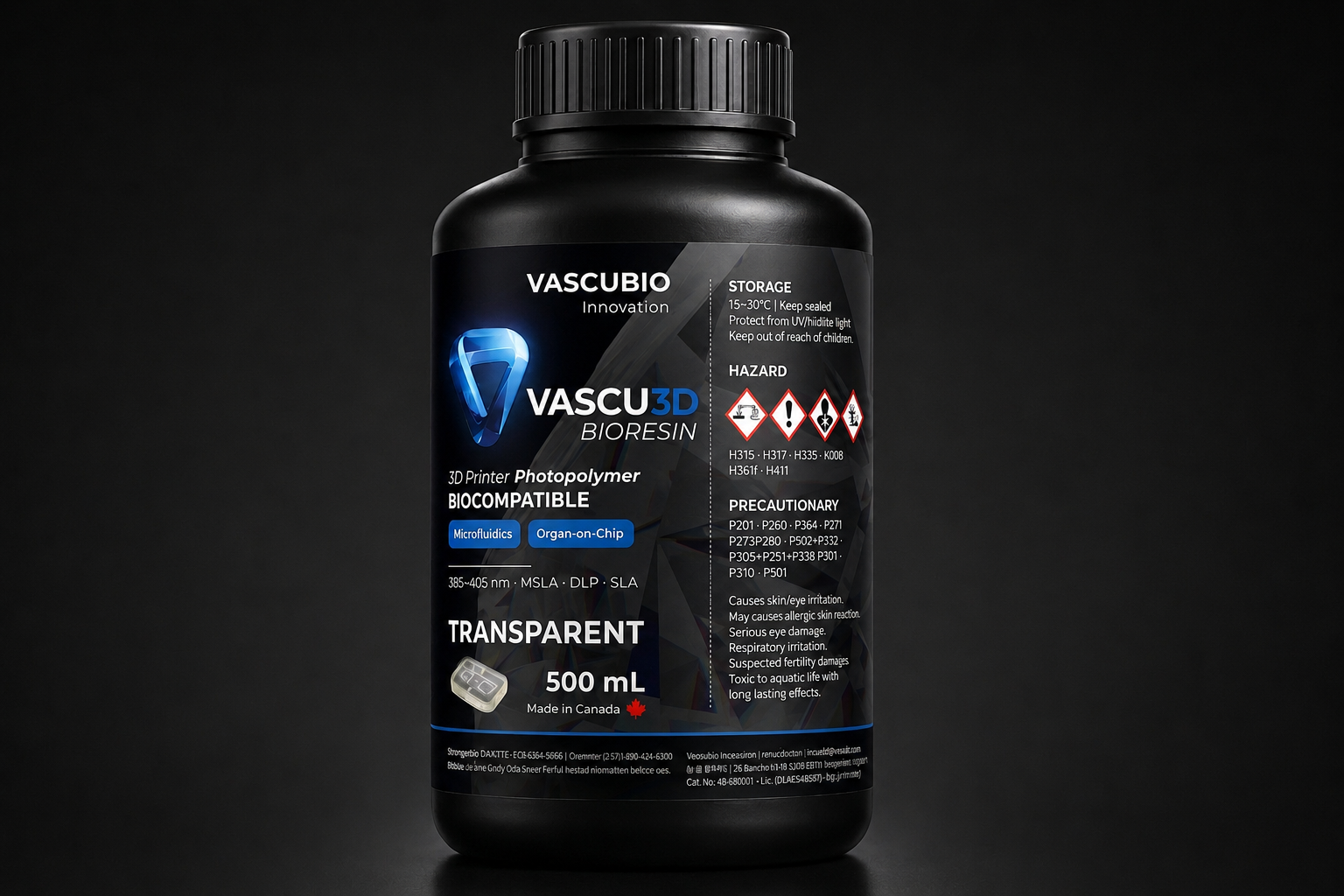 Vascu3D Bioresin