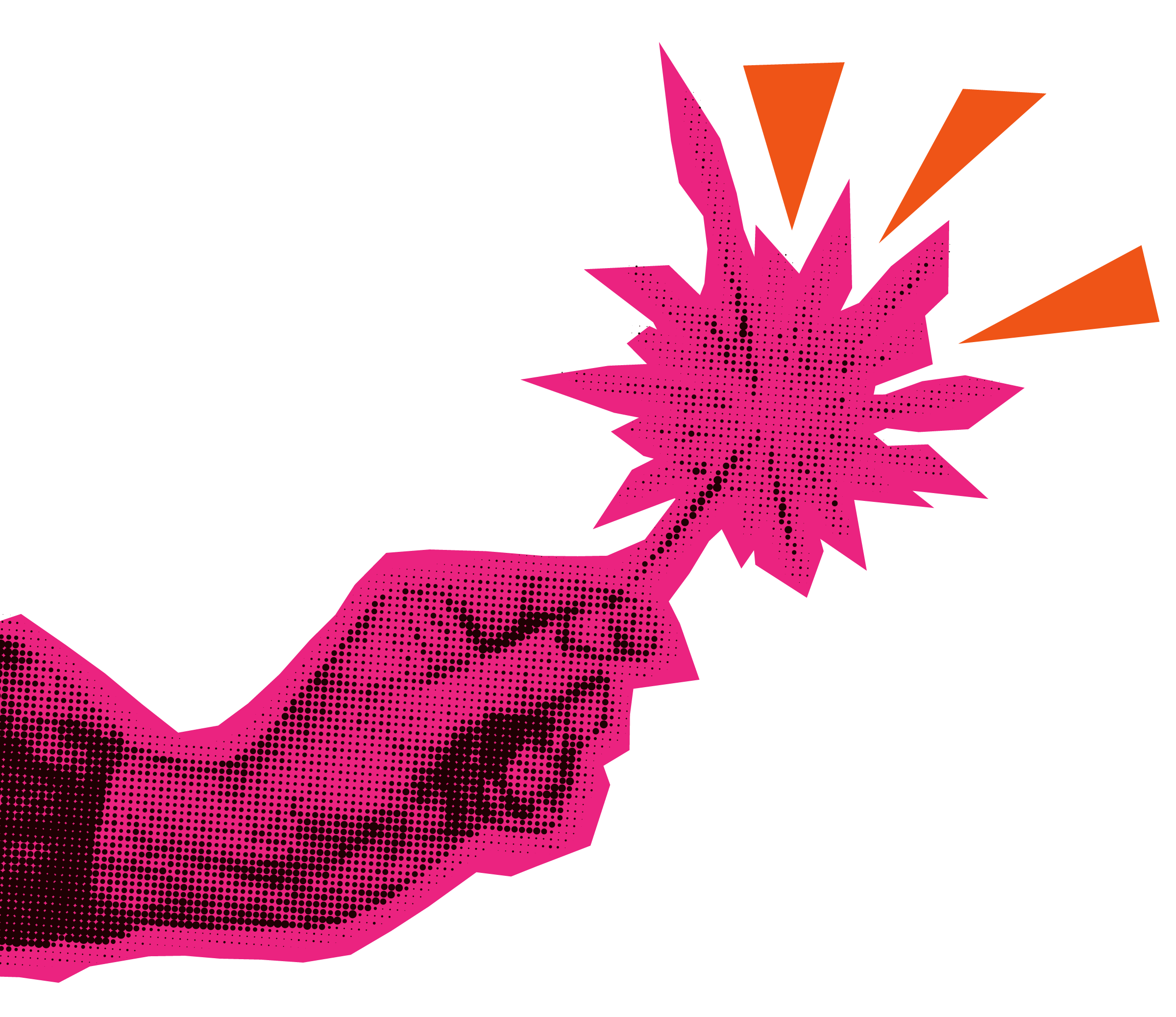 pink hand holding magic wand