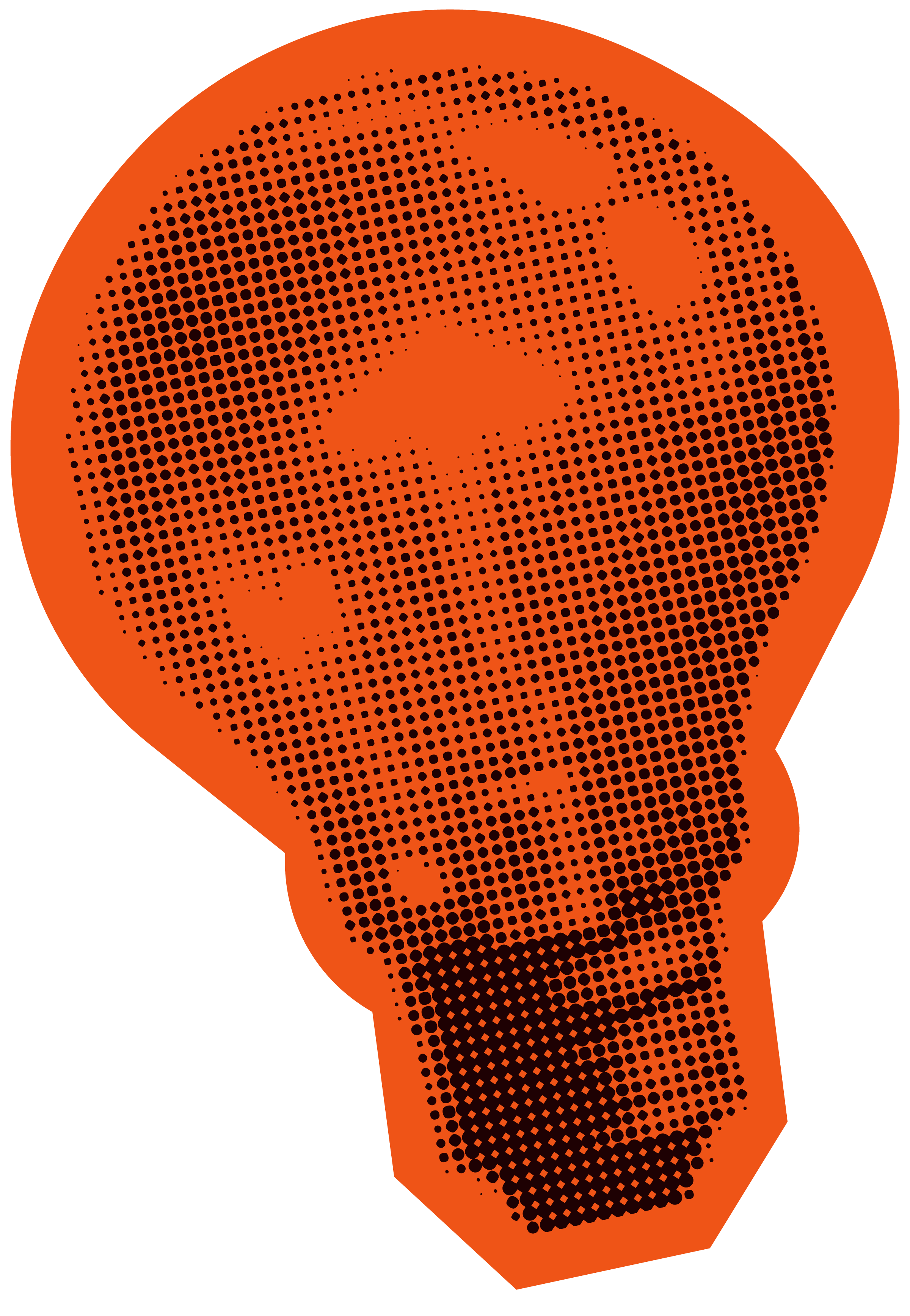 Orange lightbulb