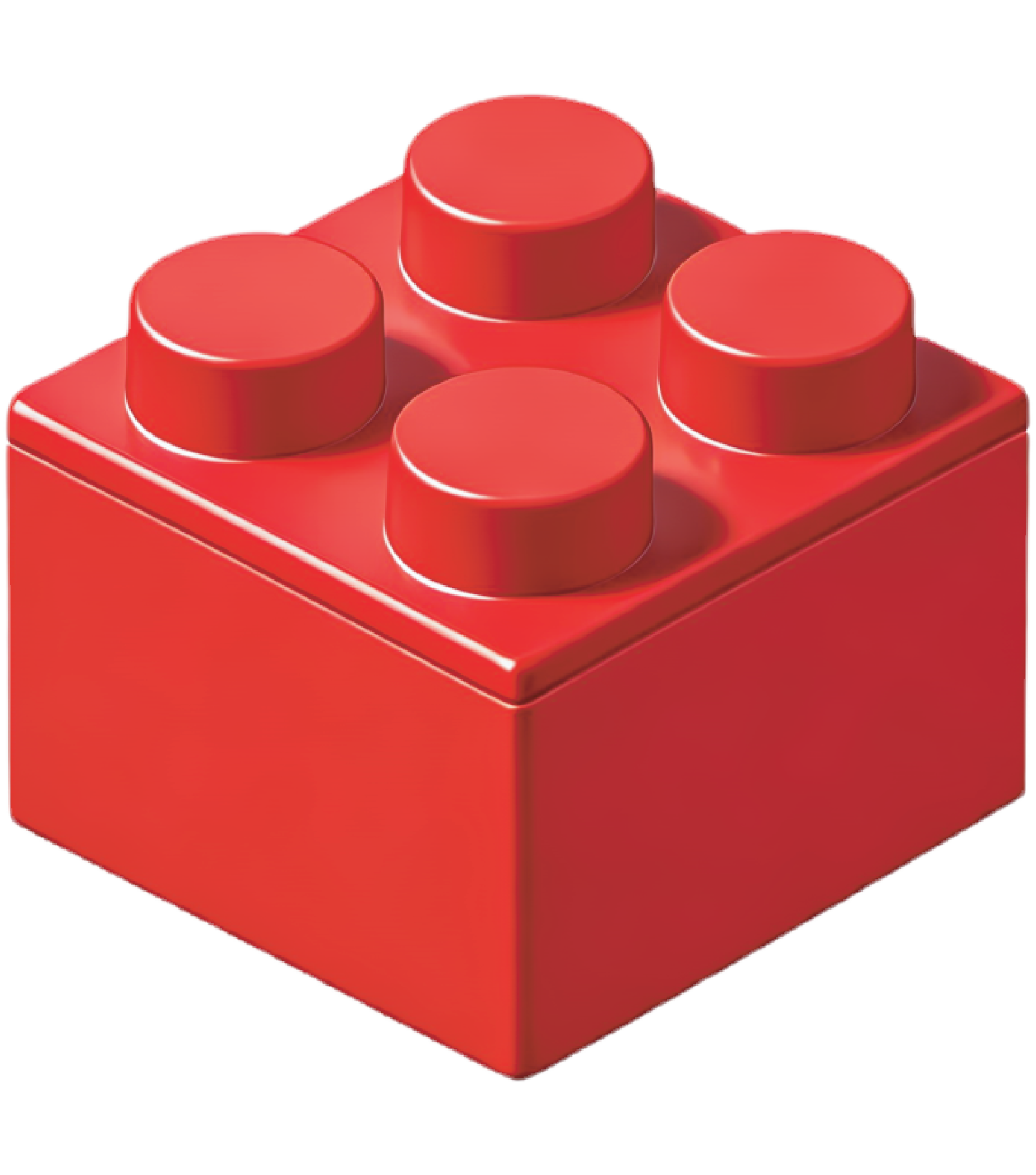 red building block