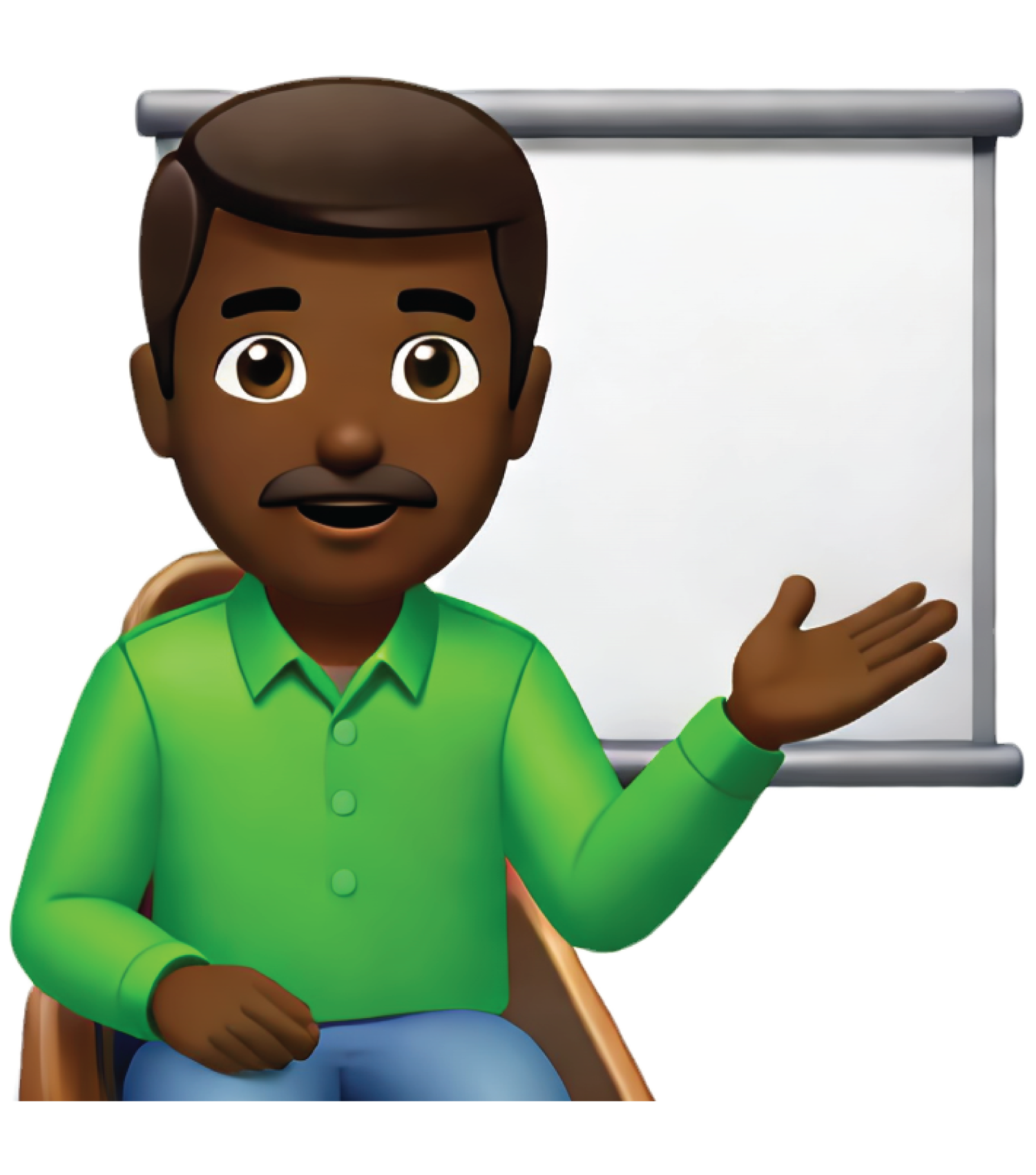 man giving presentation