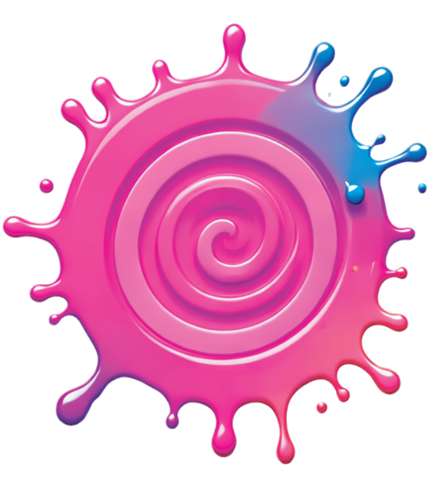 pink paint spiral scotch