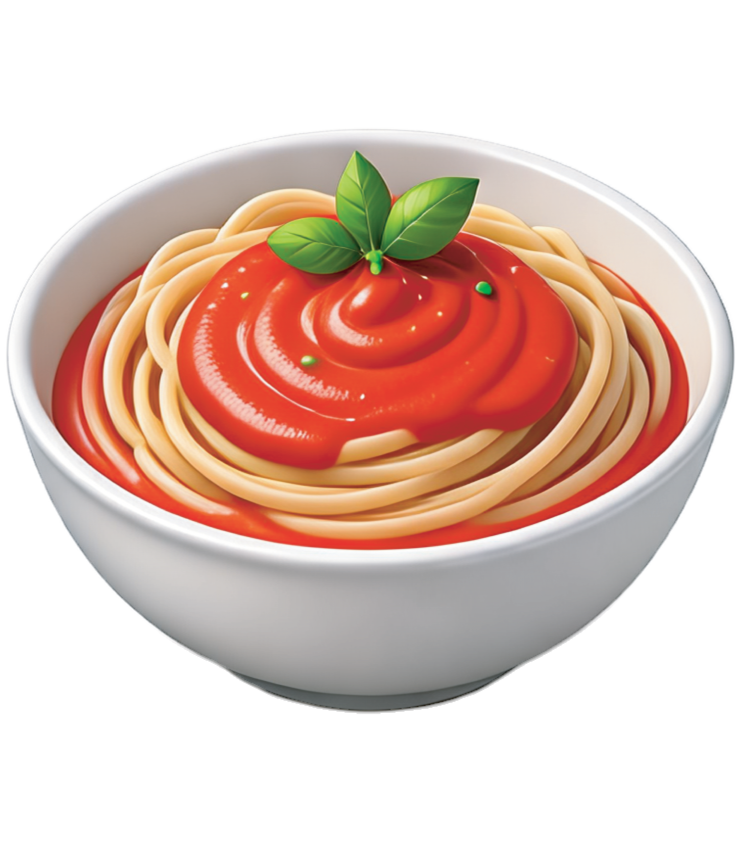 red pasta in bowl