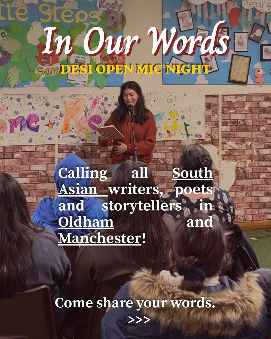 ~ In Our Words ~ 🎤🫖🛜💕

The countdown for our very first event COMMENCES. 

In Our Words is time for the writers based in Oldham and Manchester to spotlight their work and amplify their voices. 

It&rsquo;s a shame we don&rsquo;t have many events 