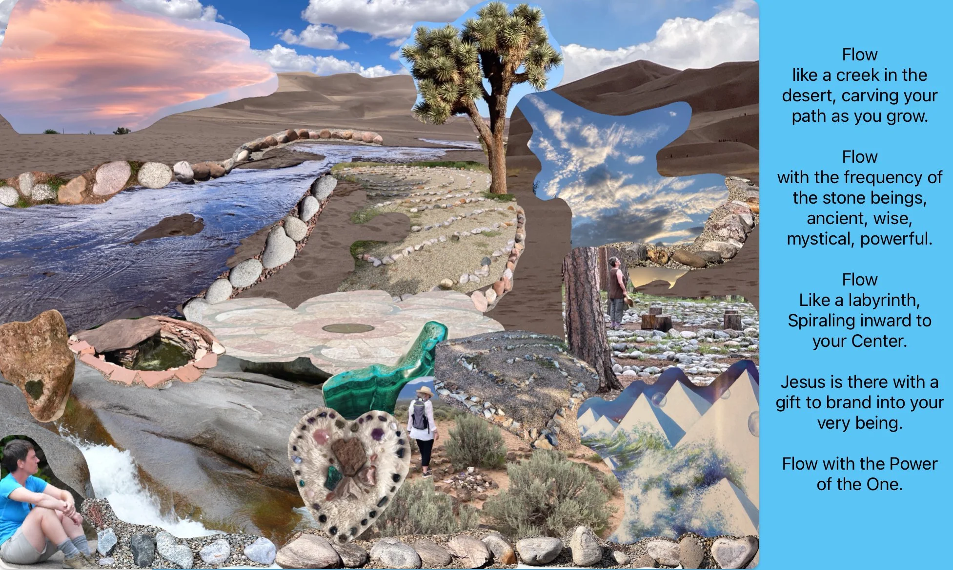 Walking Sacred Path with Poem