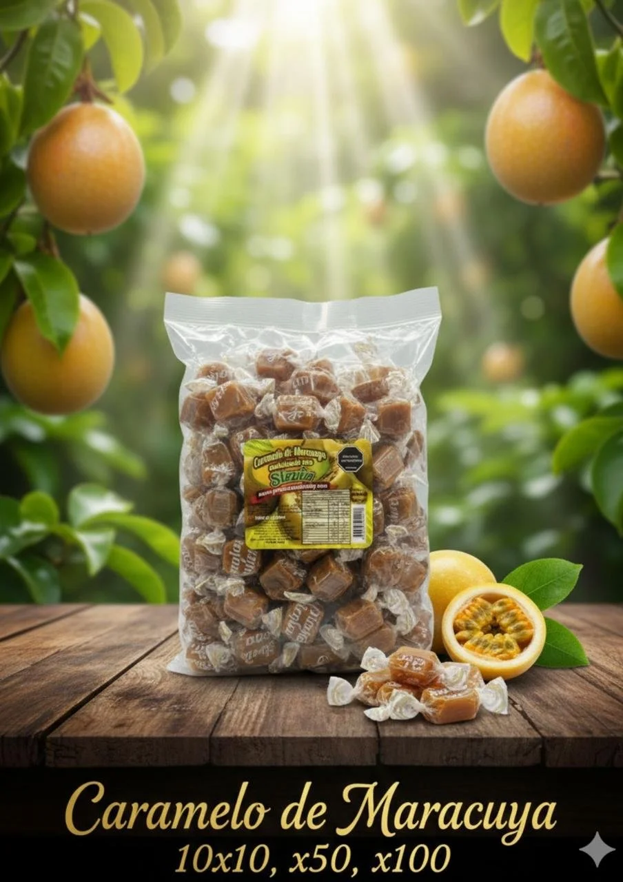 Caramelo Stevia Maracuyá X100