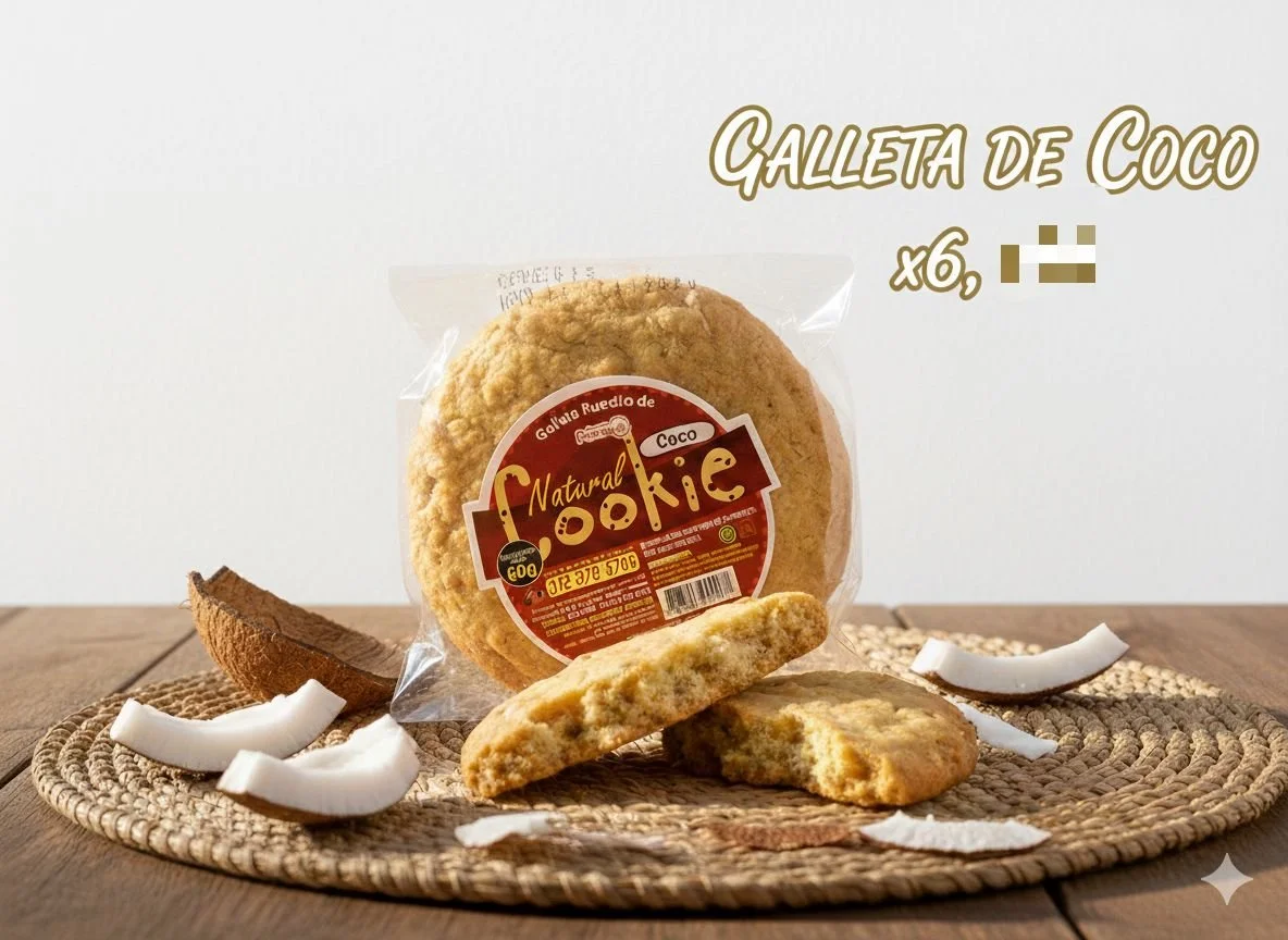 Galletas de Coco x6 – Endulzadas con Miel