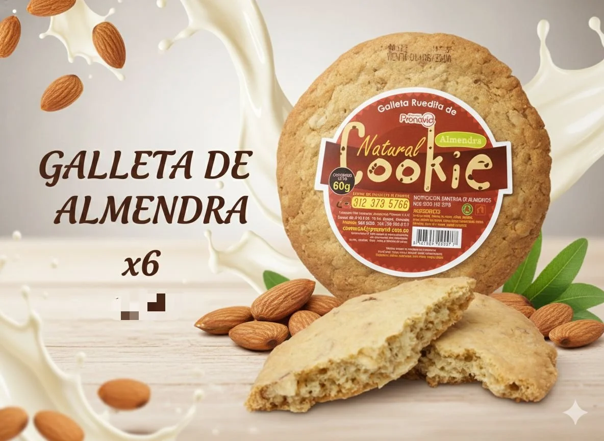 Galletas de Almendra x6 – Endulzadas con Miel