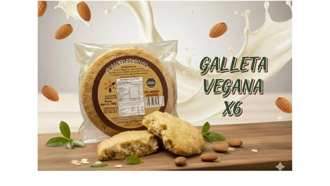 Galletas Veganas Endulzadas con Stevia x6