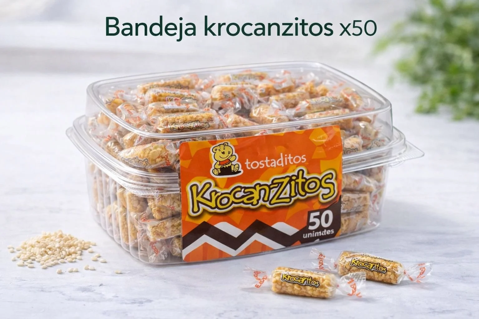 BANDEJA CONFITE DE AJONJOLII X50