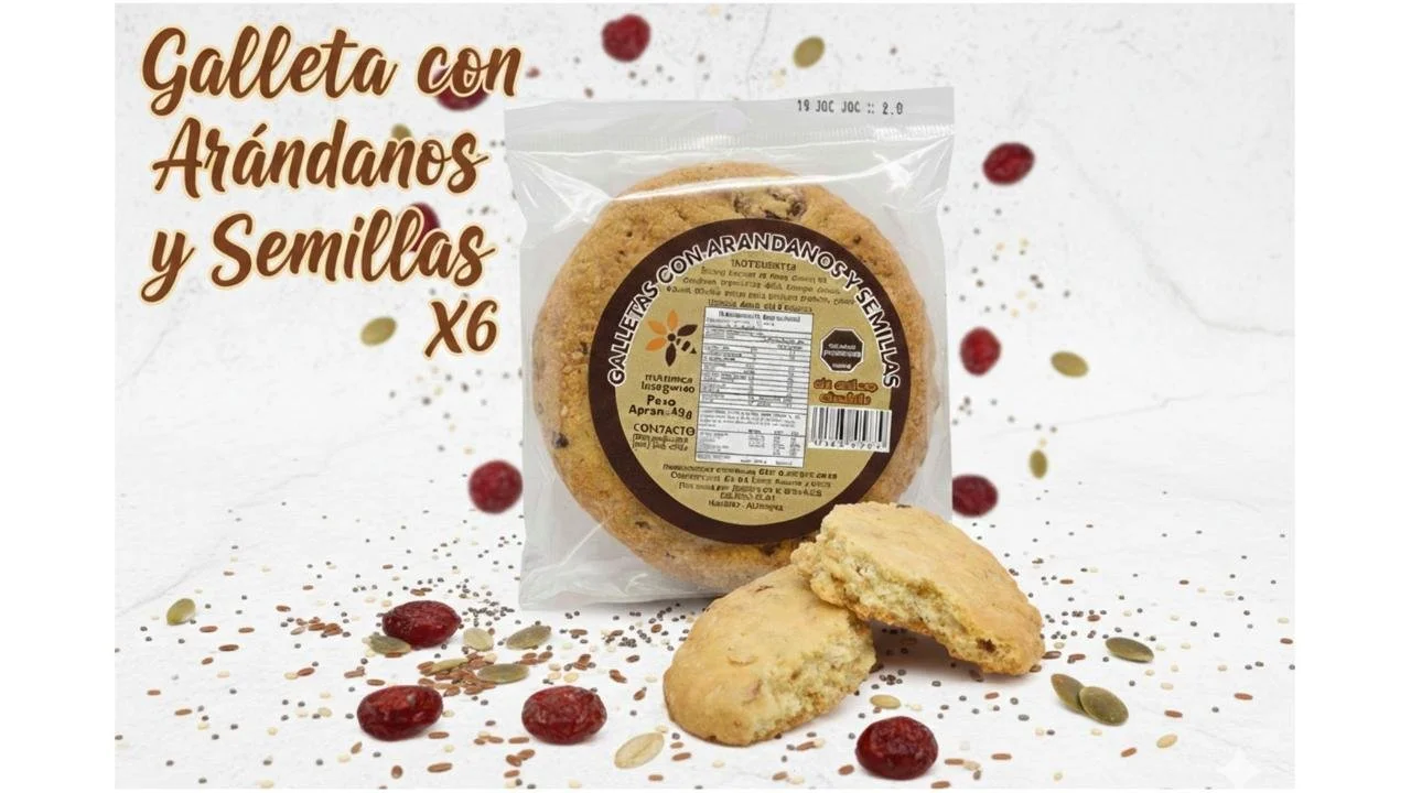 Galletas de Arándanos Endulzadas con Stevia x6