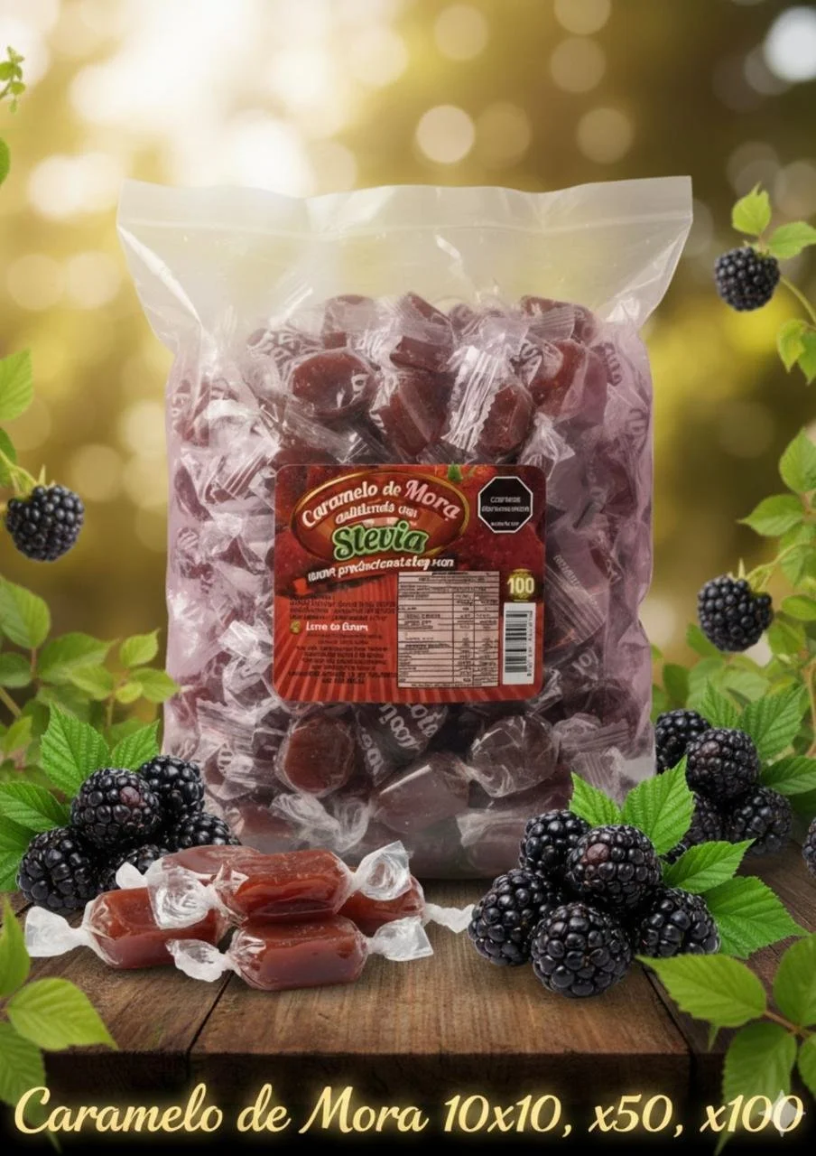 Caramelo Stevia Mora 10x10