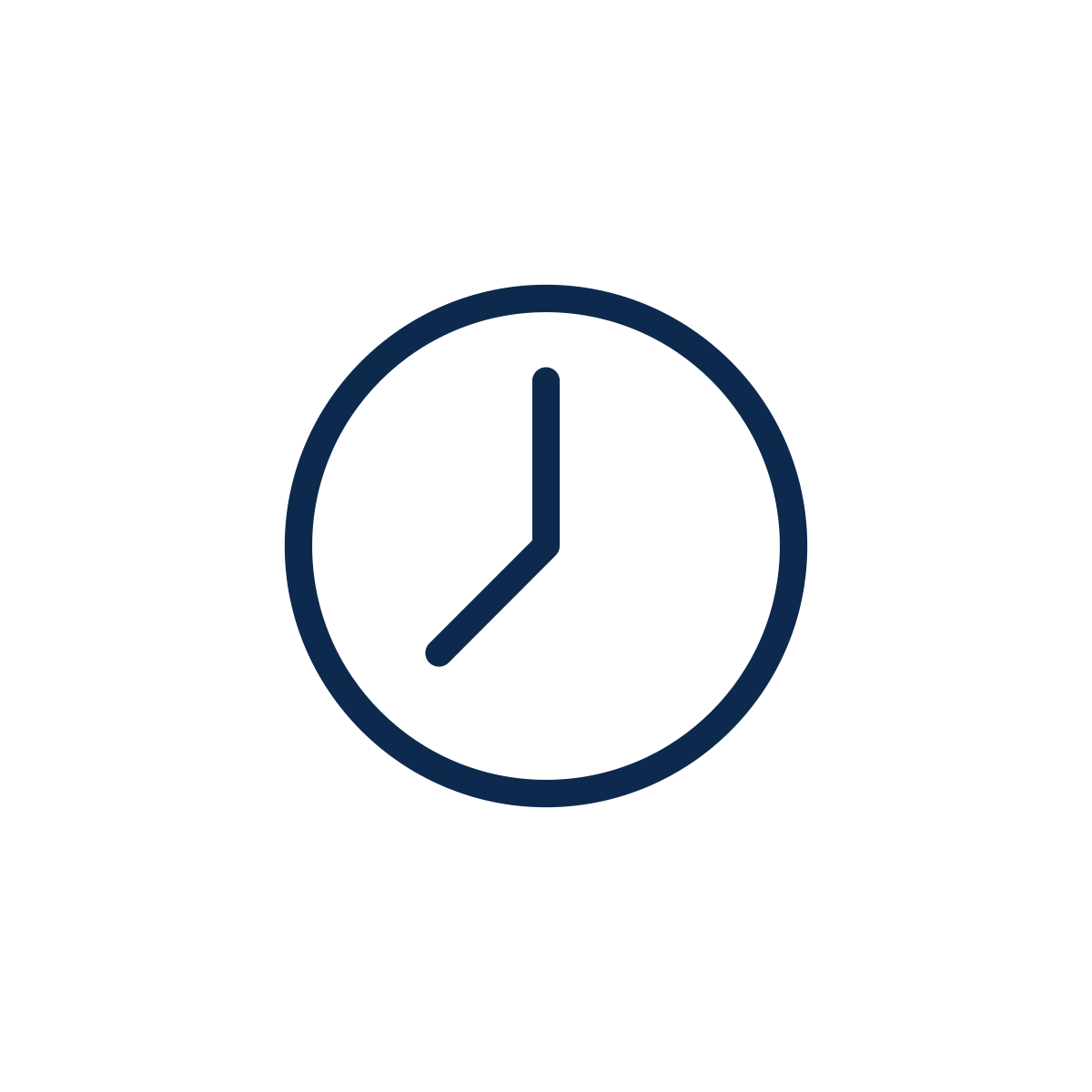 Clock showing the time as 3:00.