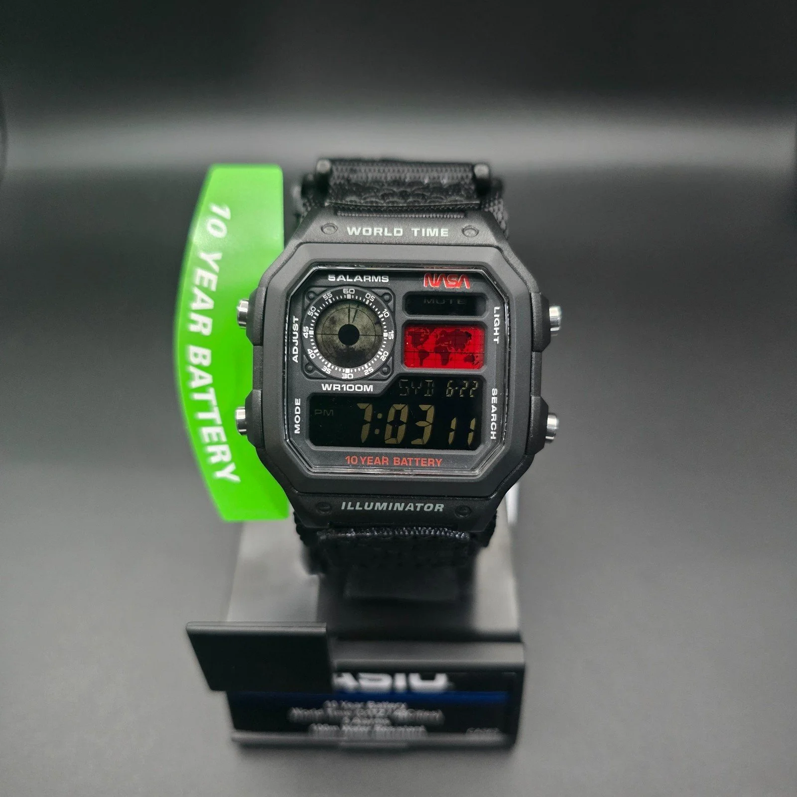 NASA Far Side Moon Modded Casio AE-1200WH