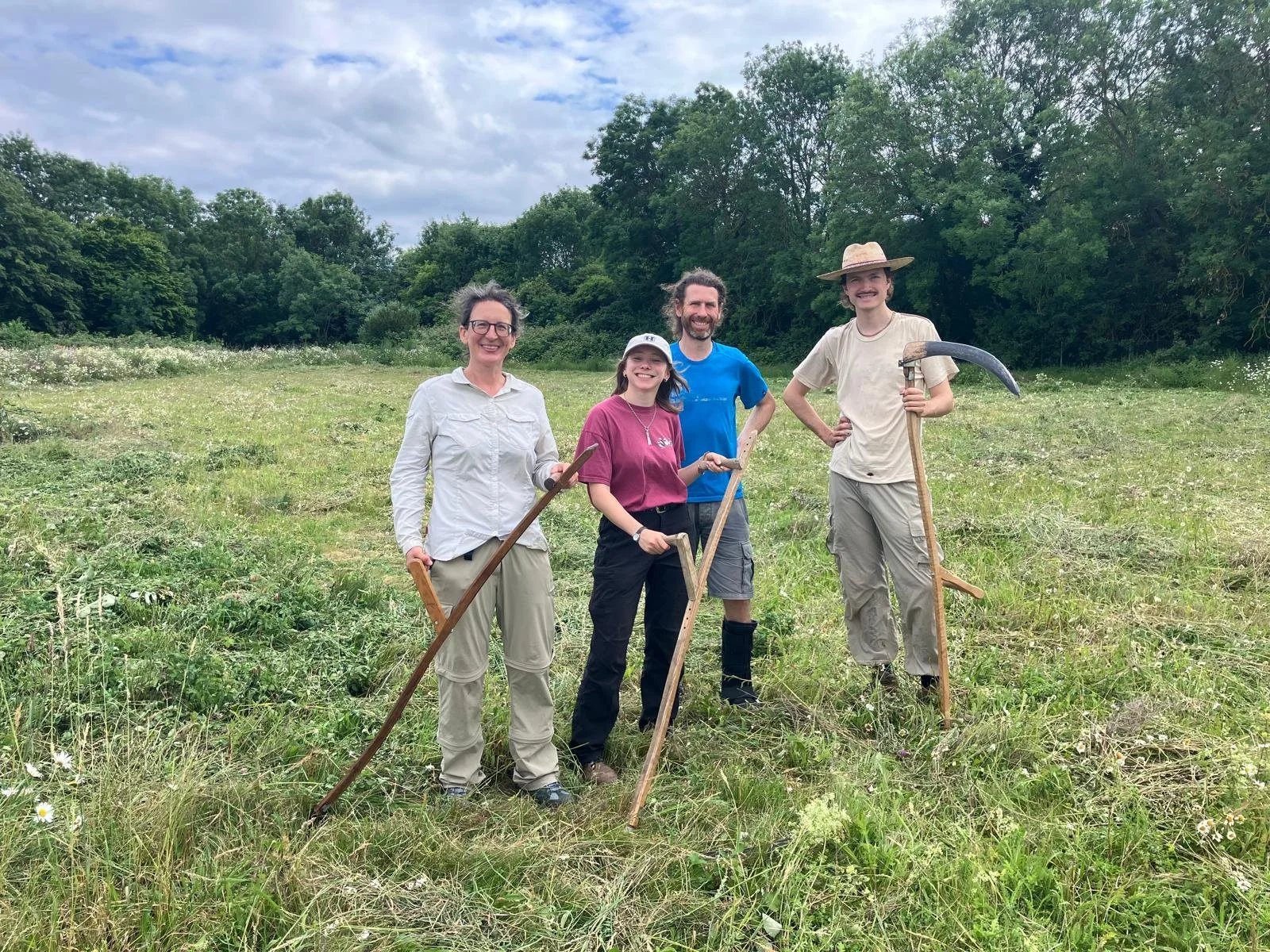 Scything team