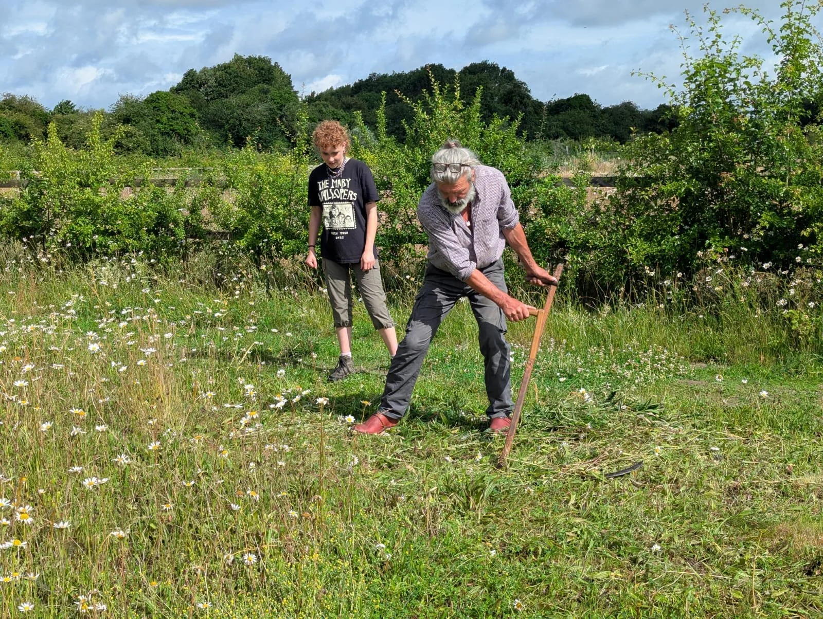 Scything the meadow... 