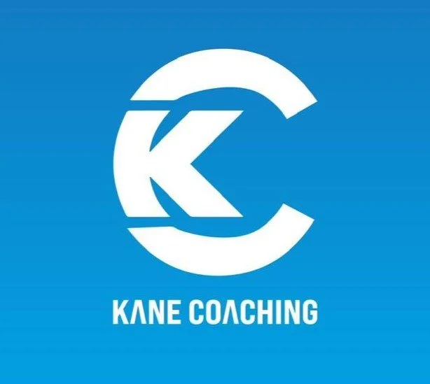 Kane Coaching logo with a stylized K and C on a blue background.