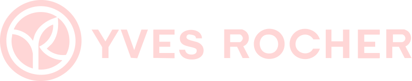 Yves Rocher logo with pink circle and leaf icon